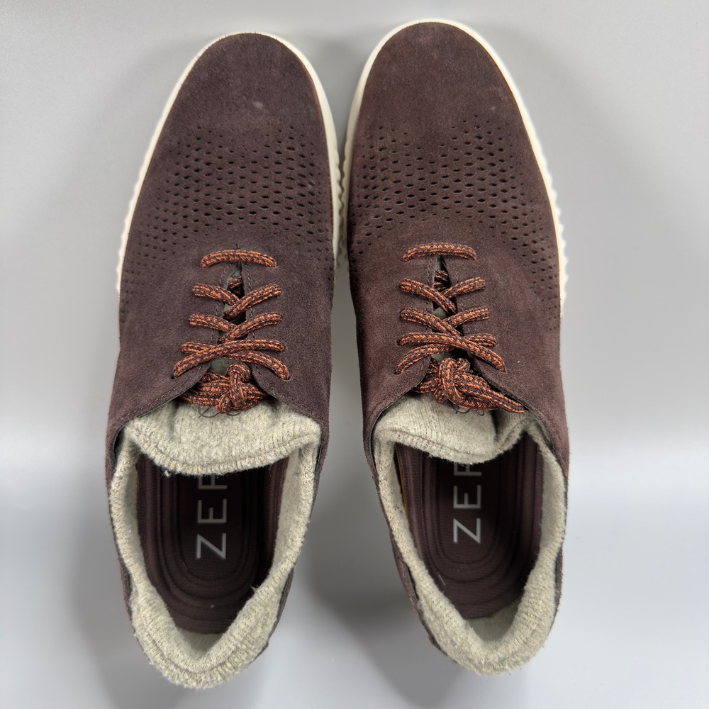 Cole‎ Haan 2.ZeroGrand Perforated Laser Wing Oxford Mens 8.5 8 1/2 M Suede Lace - Picture 6 of 16